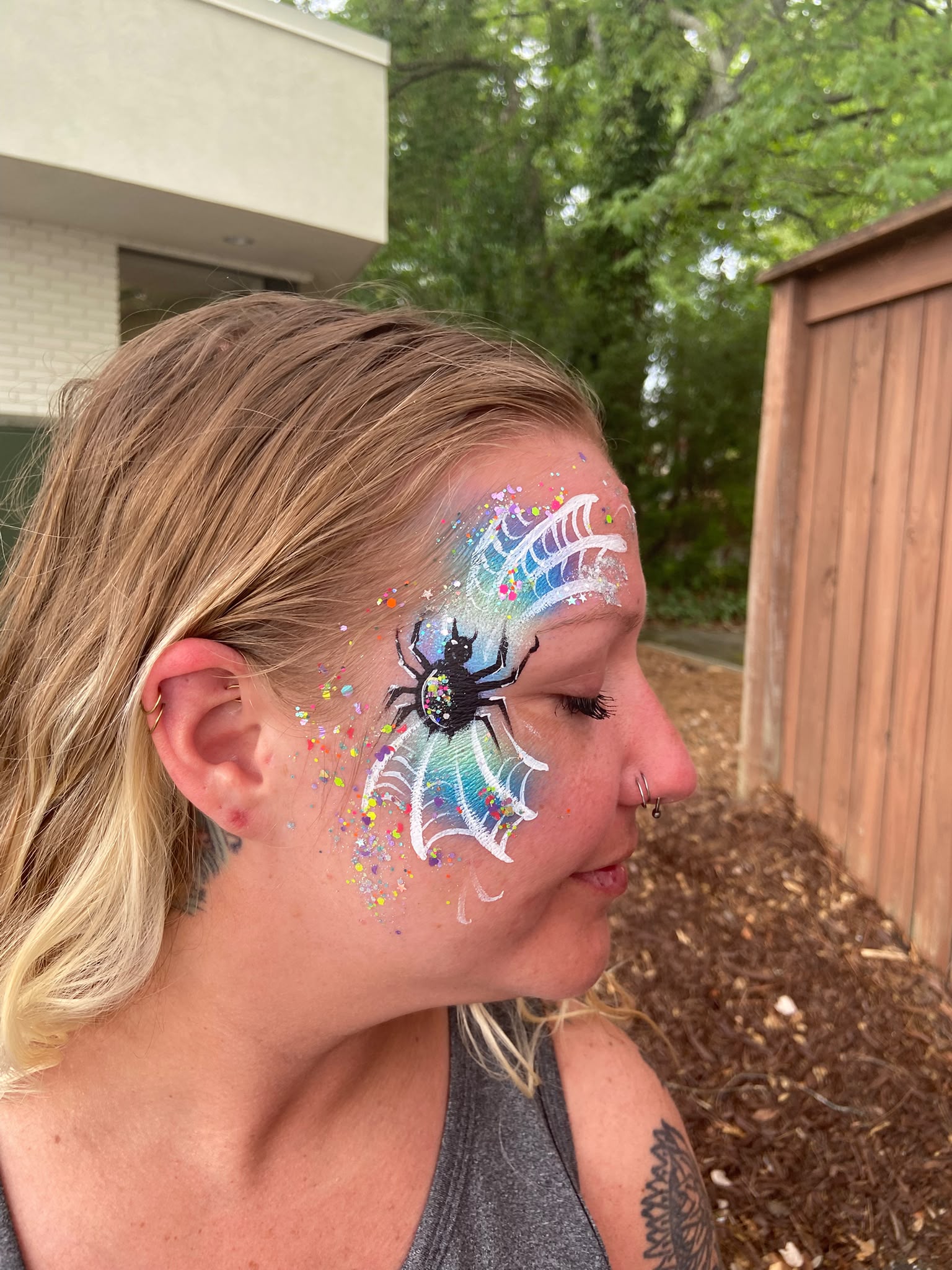 Spider Web Face Paint Guide